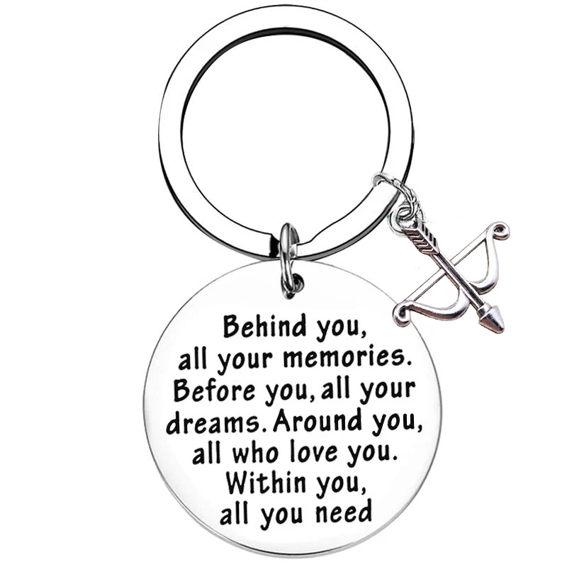 Archery Gift Archery Player Gift Behind You Keychain Archery Mom Gift