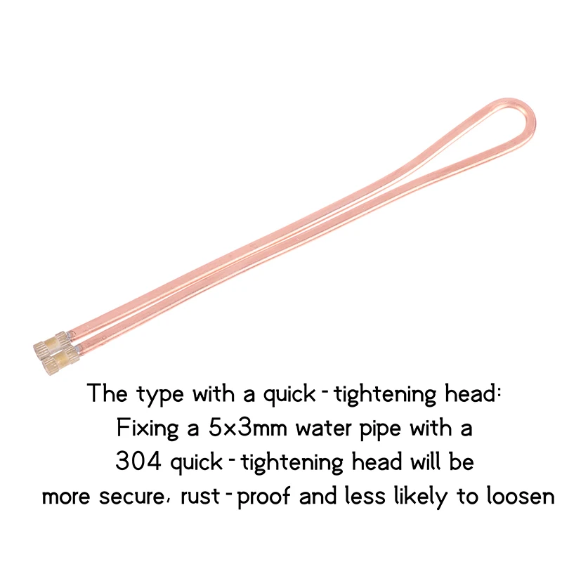 Laptop Water Cooling Accessories 4*3 Copper Flat Loop Tube Soft And Easy To Bend DIY Modified Joint Copper Tube