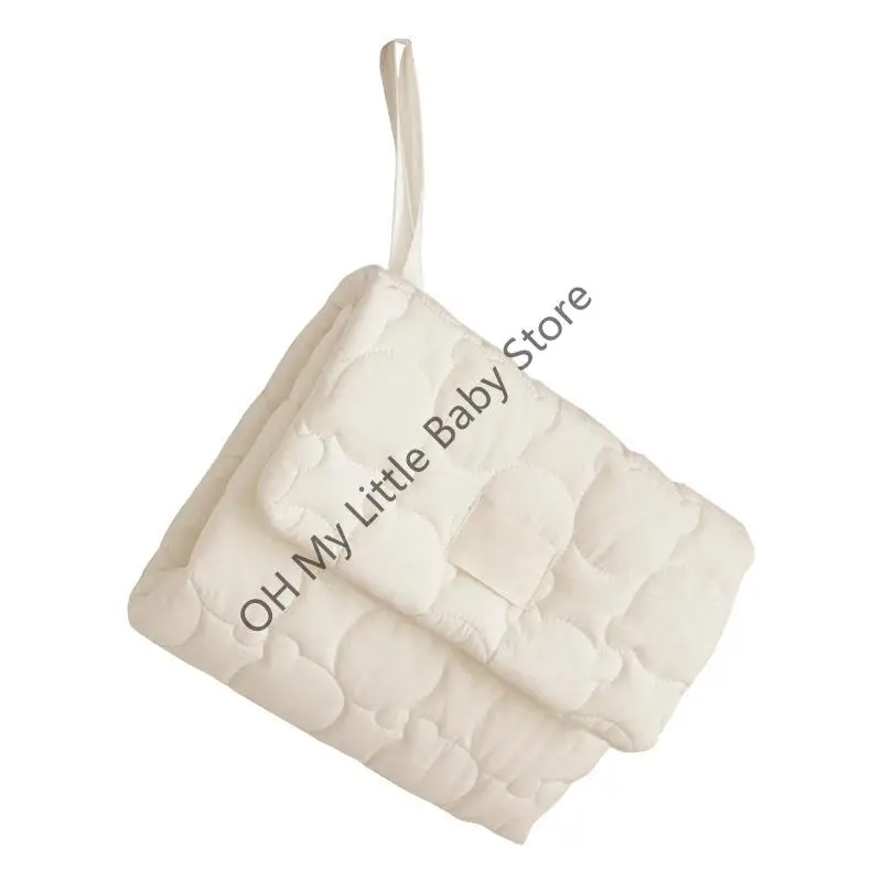 M76C 아기 여행 변경 패드 부드럽고 편안한 면화 소변기 패드 매일 편안함을 즐기십시오 휴대용 접이식 기저귀 교환기 매트