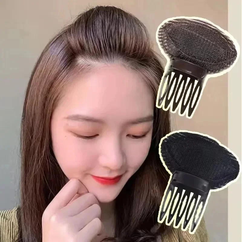 1/2/3/4Pcs Front Hair Line Volume Base Puff Cushion Hair Clips Invisible Fluffy Sponge Hair Clip Bun Styling Tool Women Hairpin