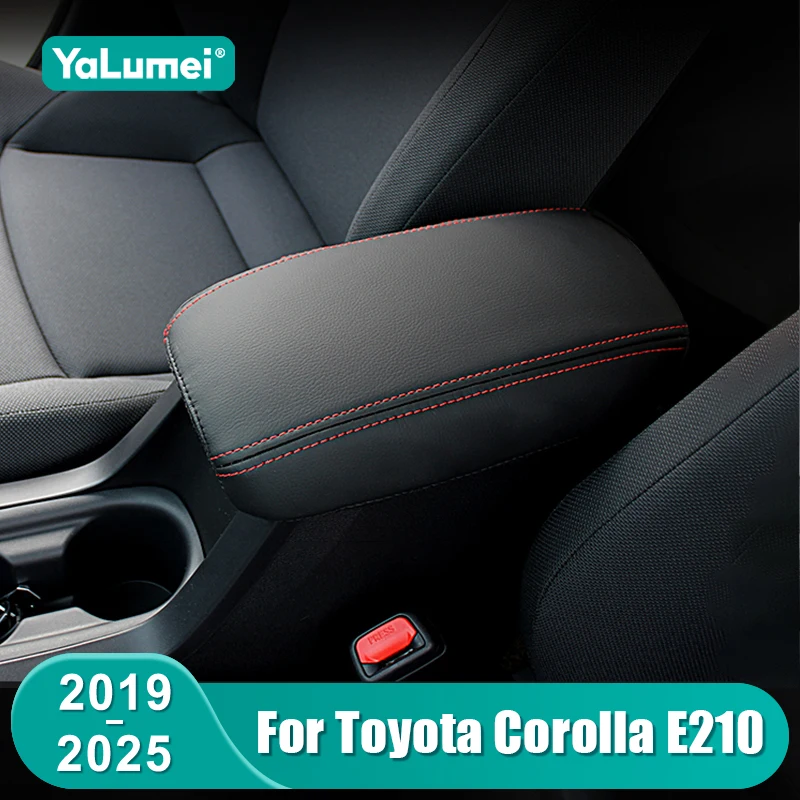 For Toyota Corolla E210 2019 2020 2021 2022 2023 2024 2025 Hybrid Leather Car Armrest Box Protector Cover Trim Accessories