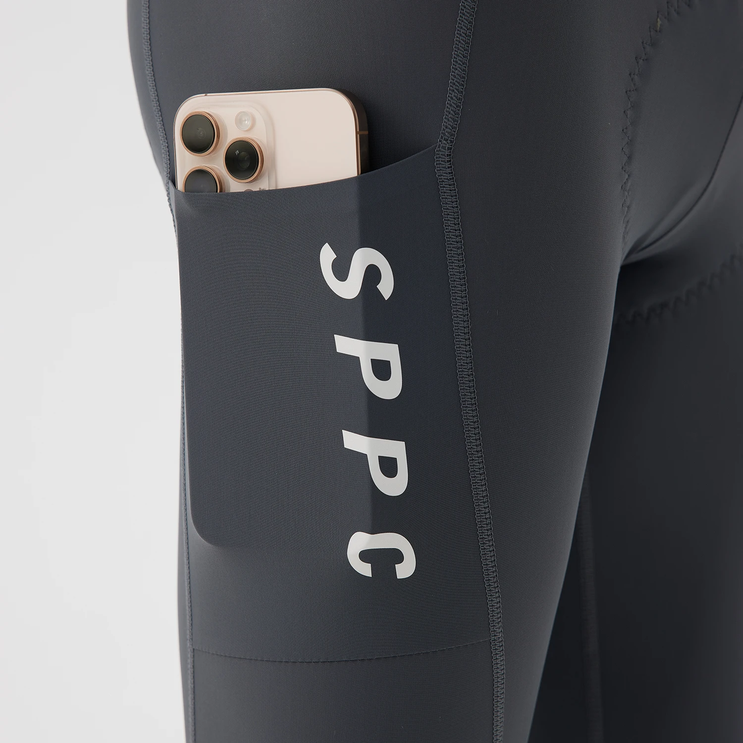 SPEXCEL SPPC Herren PRO RACE Cargo-Latzhose Leichter, schnelltrocknender und atmungsaktiver Stoff mit italienischem 120kg-elastischem Polster – Detail 9