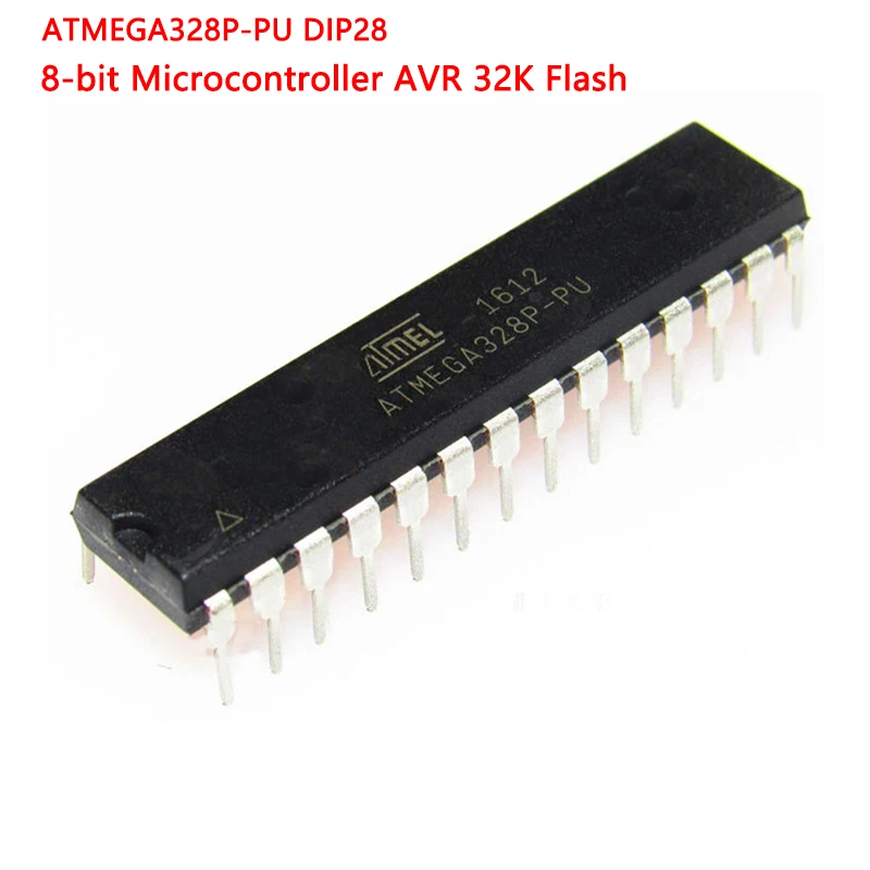 1PCS New Original ATMEGA328P-PU 8Bit Microcontroller AVR 32K Flash Memory In-line DIP-28