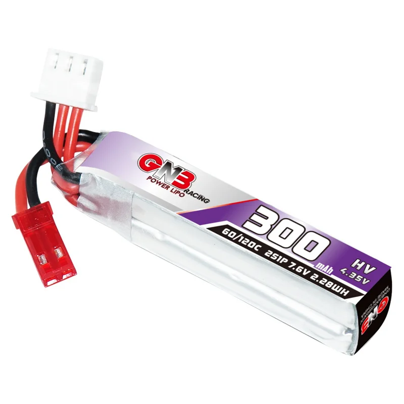 GAONENG GNB 2S 7.6V 300mAh 60C/120C Lipo Battery For Remote Control Toys Model UAV FPV Drone 7.6V Battery With JST Plug