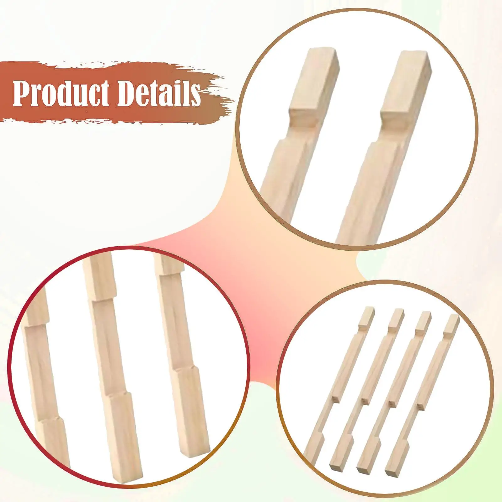 Wooden Hive Entrance Reducer Beekeeping Tools Airflow Regulator for 10 Frame Bee Hive Holders Protect and Ventilate Hives