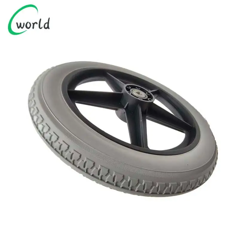 High quality 14x1.75 Solid Tire with Hub for 14 Inch Wheelchair Rear Medical Accessories