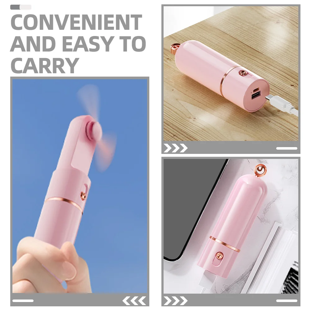 

1 set Handheld Mini Portable Usb Rechargeable Summer Cooling Fan For Outdoor Travel Hiking Camping Walking Exercise Personal Use