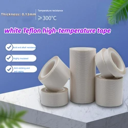 White PTFE Tape High Temperature Resistance 300 ℃ Resistance Adhesive Tape Cloth Heat Insulation Sealing Machine PTFE Tape