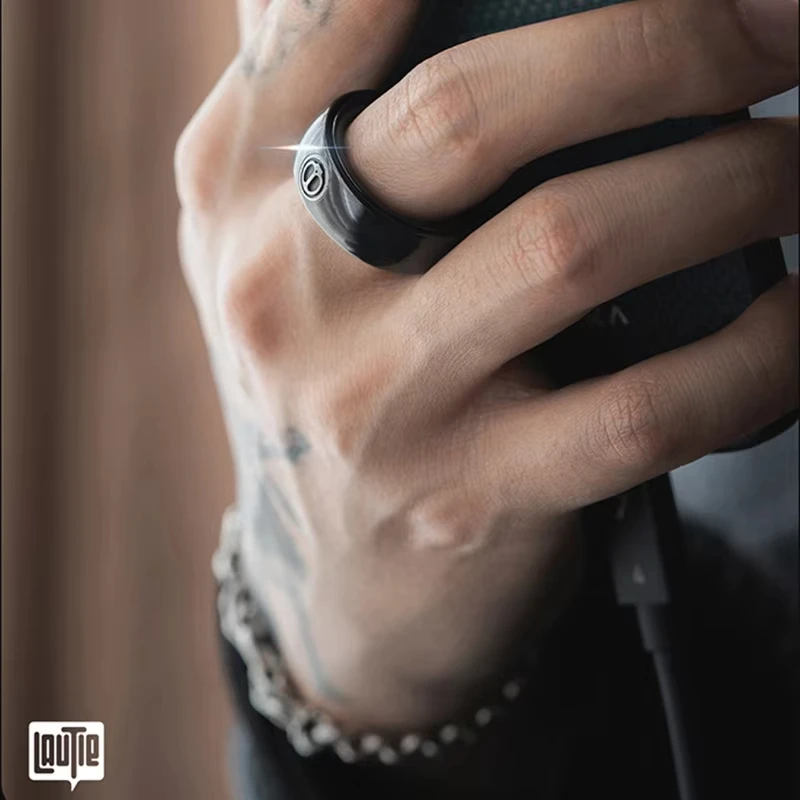 LAUTIE Aluminium-Mechaniker I, magnetischer Ratschen-Feuerzeug, dünnerer Ring, Spinner, mechanischer Fingerring, multifunktionales zappelndes Spielzeug