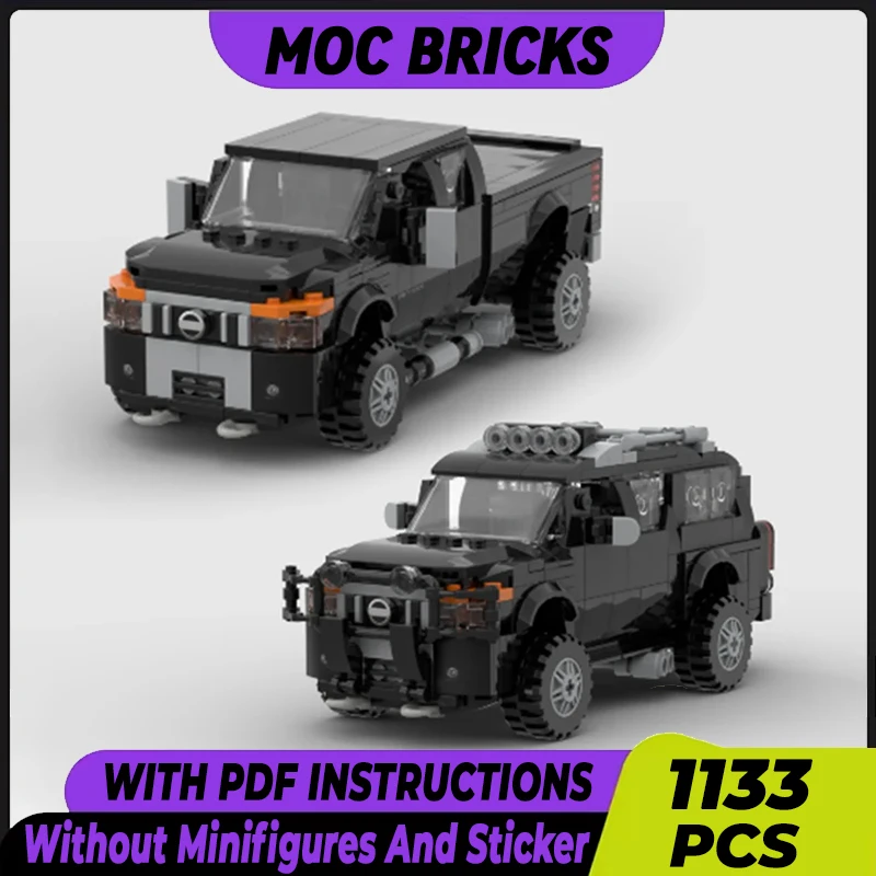 

City Car Model Moc Building Bricks Speed Champion 4X4 Truck Technology Modular Blocks Gifts Christmas Toys DIY Sets Assembly