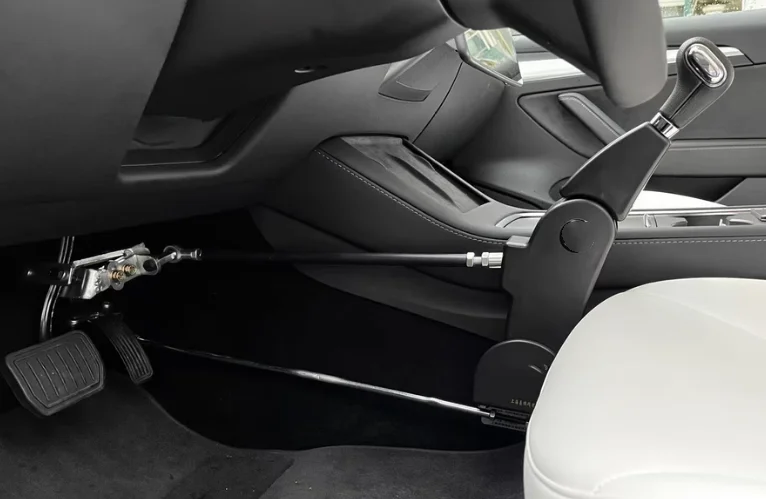 ACAr2-90690 Hand Push-Pull Control for Disabled Drivers, Portable Manual Mobility Aid for Car
