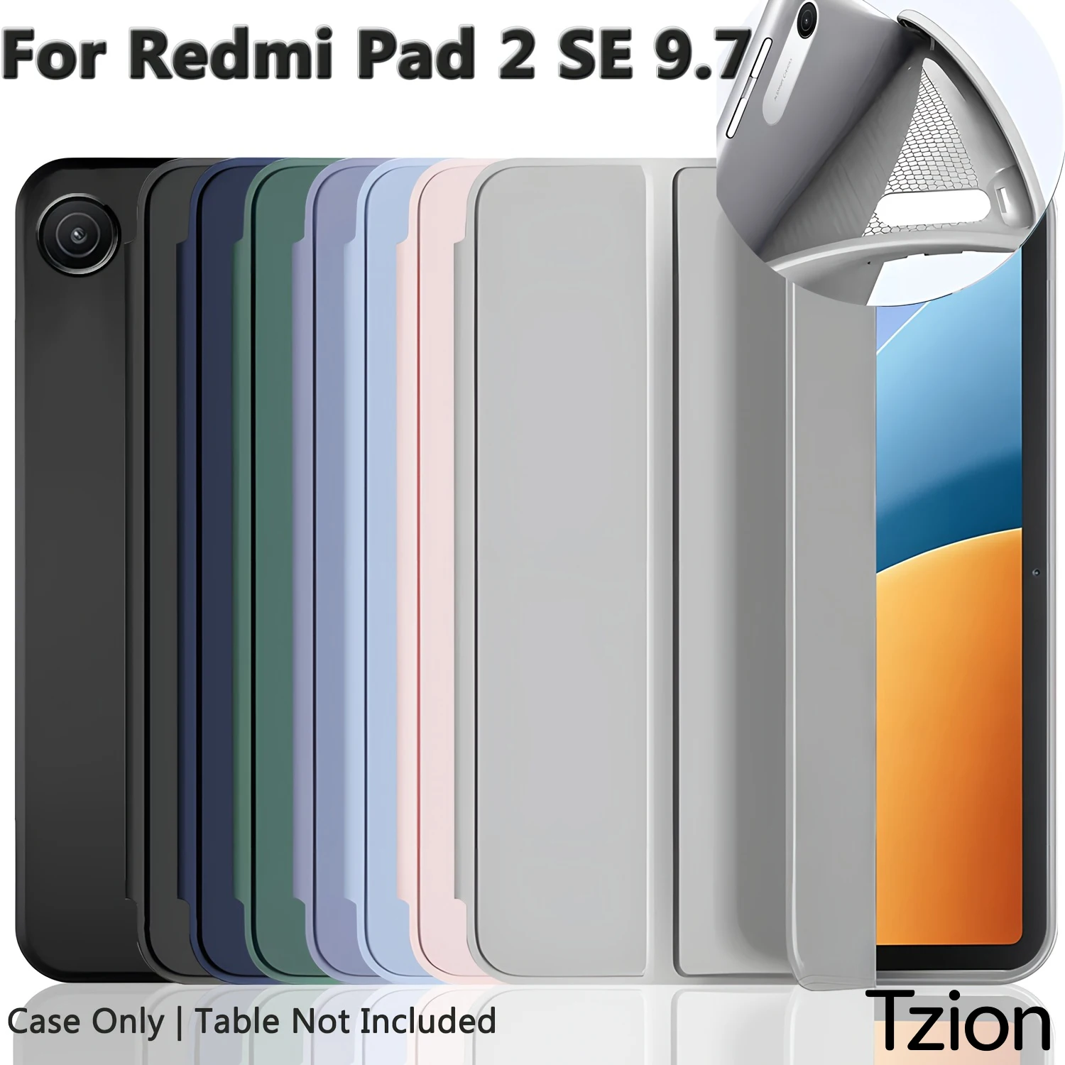 Case For Xiaomi Redmi Pad 2 SE 9.7" 2026 PU Leather Soft Silicon Back Cover Folding Stand Magnetic Auto Sleep / Wake