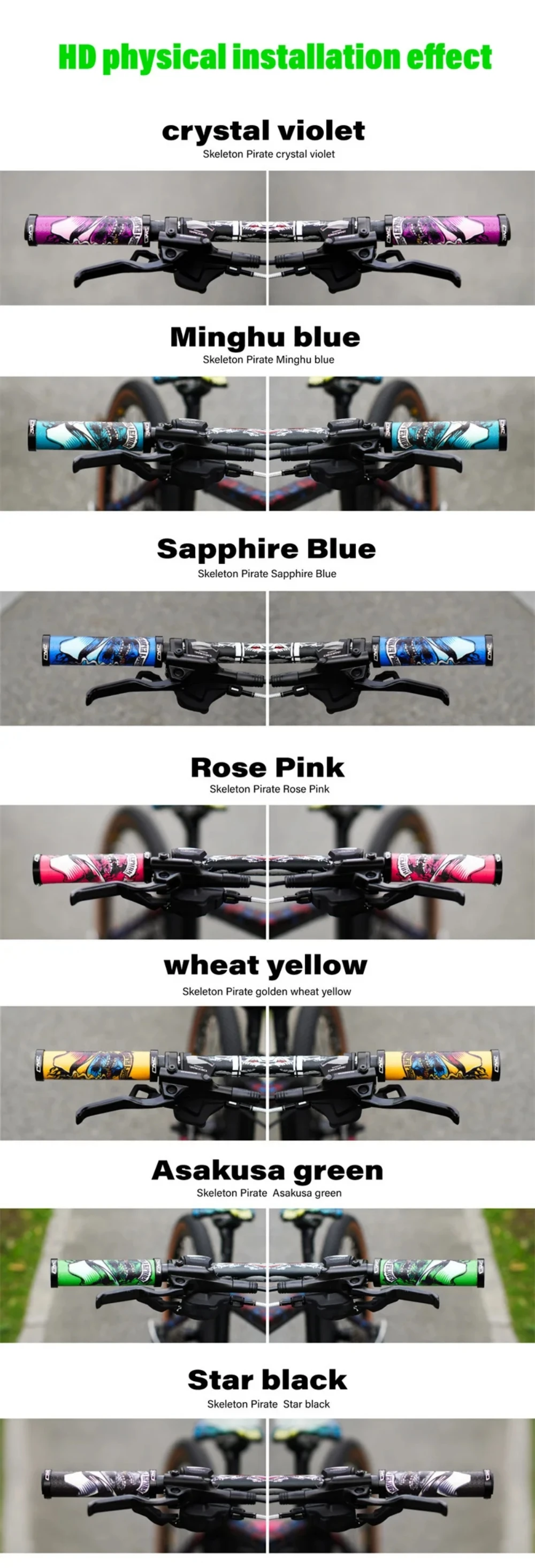 CNC Mountainbike Griffe Silikon MTB Manschetten Gel Fahrrad Lenker Grip Lock Auf Radfahren Zubehör Fit Flache Riser Griff Bars – Detail 12