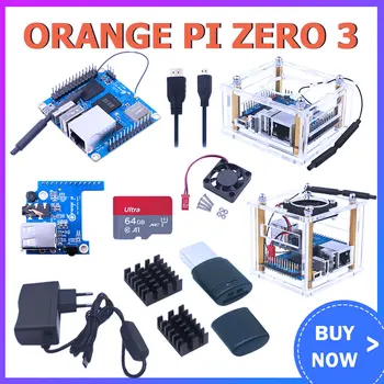Orange Pi Zero 3 Allwinner H618 WiFi+BT5.0 기가비트 LAN 미니 PC 오픈 소스 Zero3 개발 보드 단일 보드 컴퓨터
