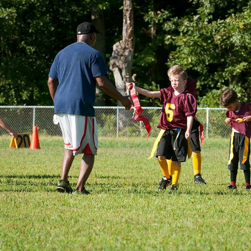 Flag Football Set Complete Indoor & Outdoor Training Set Football Belts Kit 10 Player Flag Football Belts And Flags Set PVC