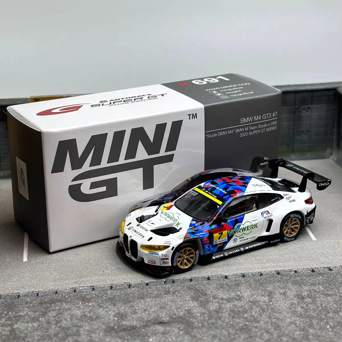 1:64 Huracan / M4 / NSX GT3 Diecast Model Car Blister embalagem de caixa