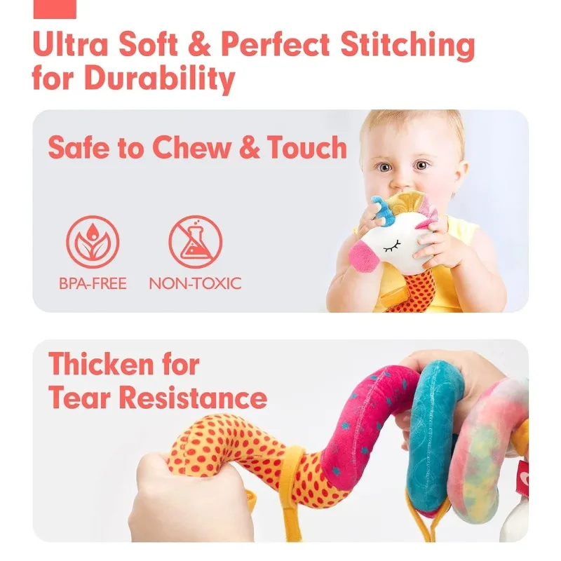 1PC Caterpillar Baby Kleurrijk Dierenbed Pakket Bed Hangend Baby Comfortabel Speelgoed Veiligheidszitje Comfortabel Speelgoed Binnen Auto