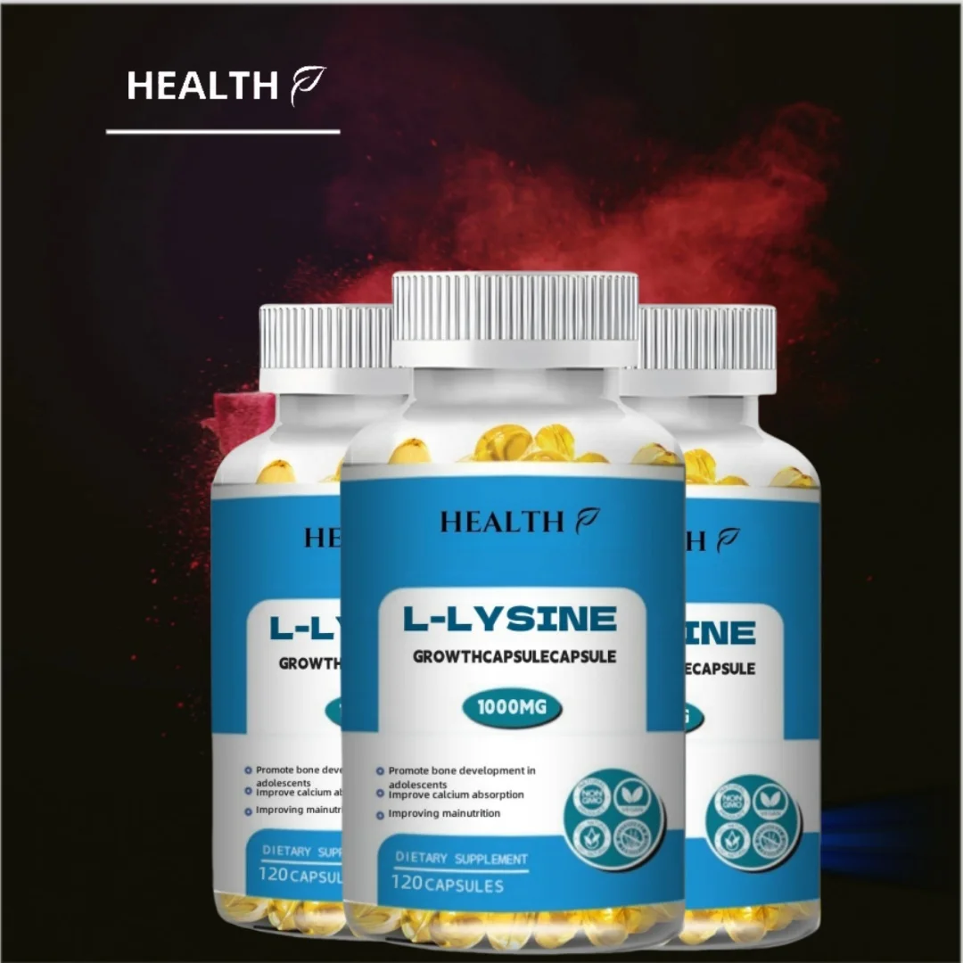 

HEALTH Supplement, L-lysine (L-lysine hydrochloride) 1000mg, Dual Strength, Amino Acid | Non genetically modified