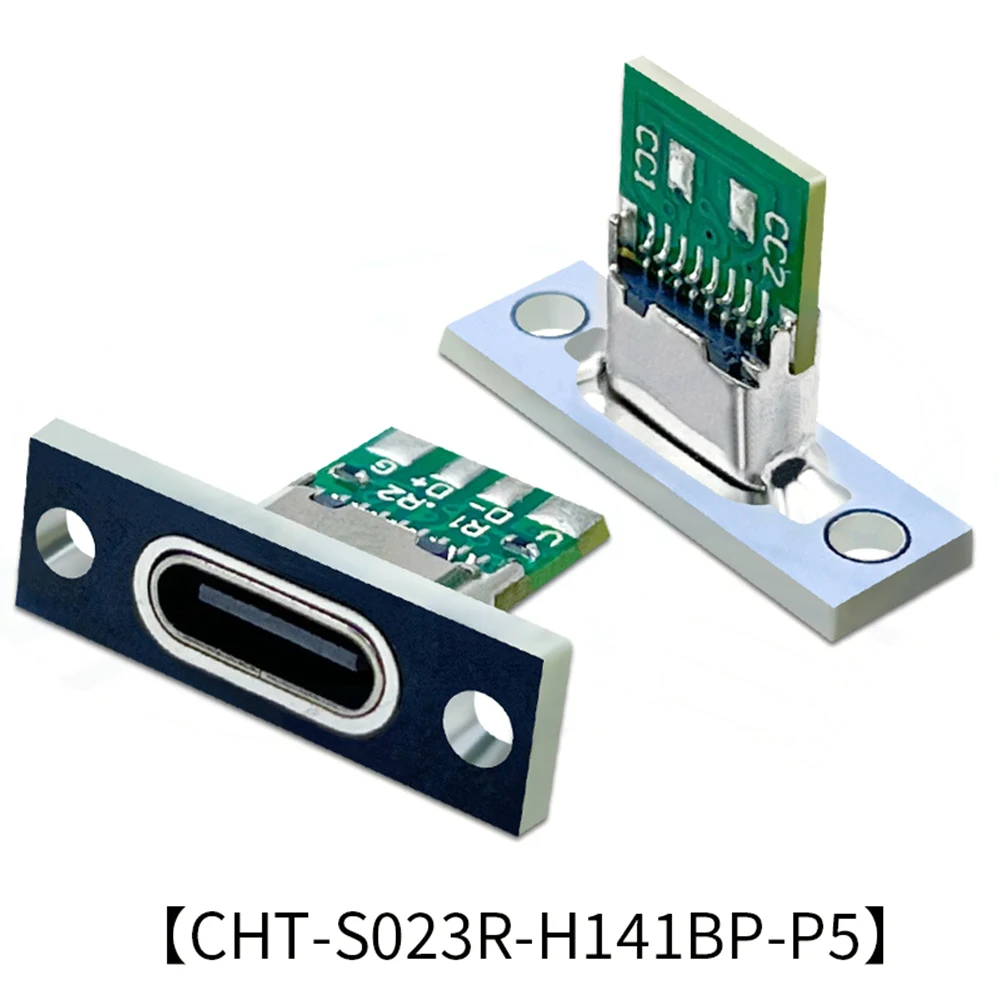DC5V 5A Type-C 2Pin 4Pin 5Pin 6Pin USB Jack 3.1 Female Connector Jack Charging Port USB Socket Connector With fixing plate