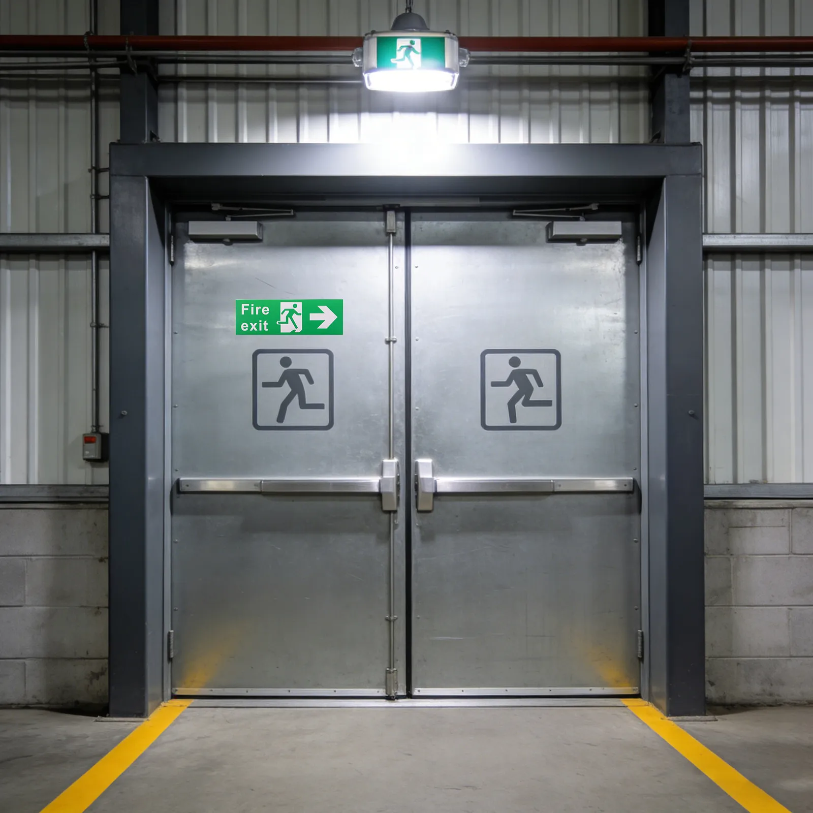 

21Pcs Emergency Exit Sign Kit Fire Safety Decals Exit Direction Arrow Signs for Business Office School Hospital Commercial
