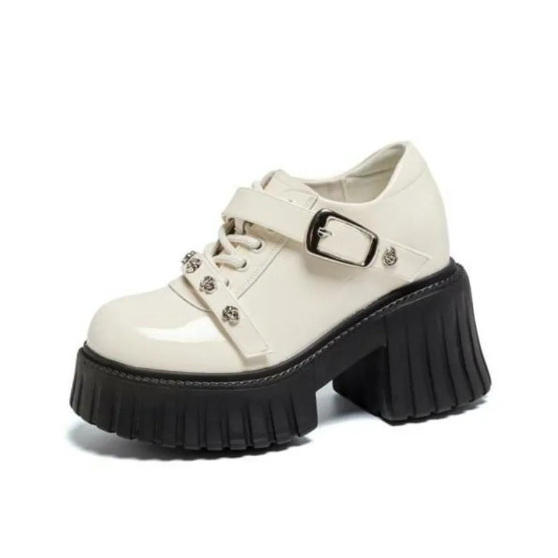 

Женские сандалии из натуральной кожи 11 см на платформе, танкетке, массивные кроссовки, удобные на высоком массивном каблуке, модные, весна-осень