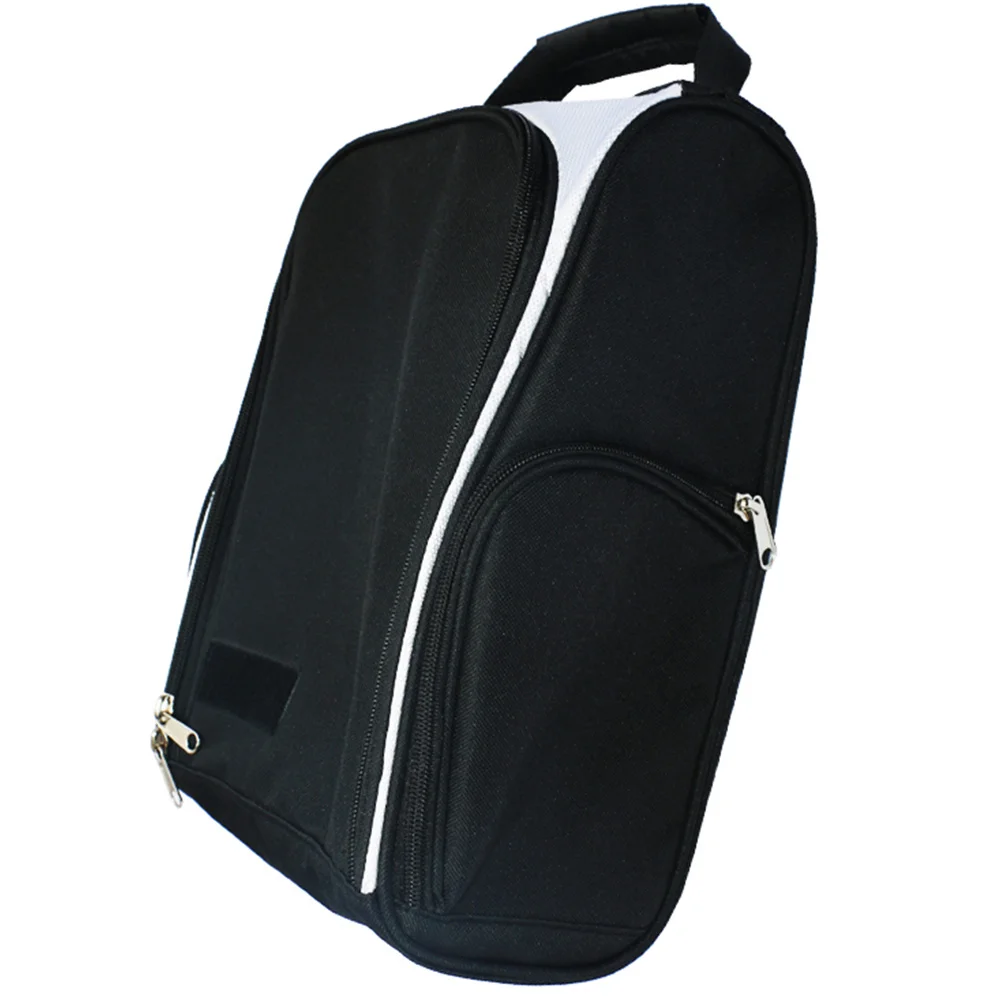 

1Pcs Golf Shoe Bag Wear Resistant Nylon Shoe Storage Pouch Zipper Carrier Dust Proof Convenient Handle for Outdoor