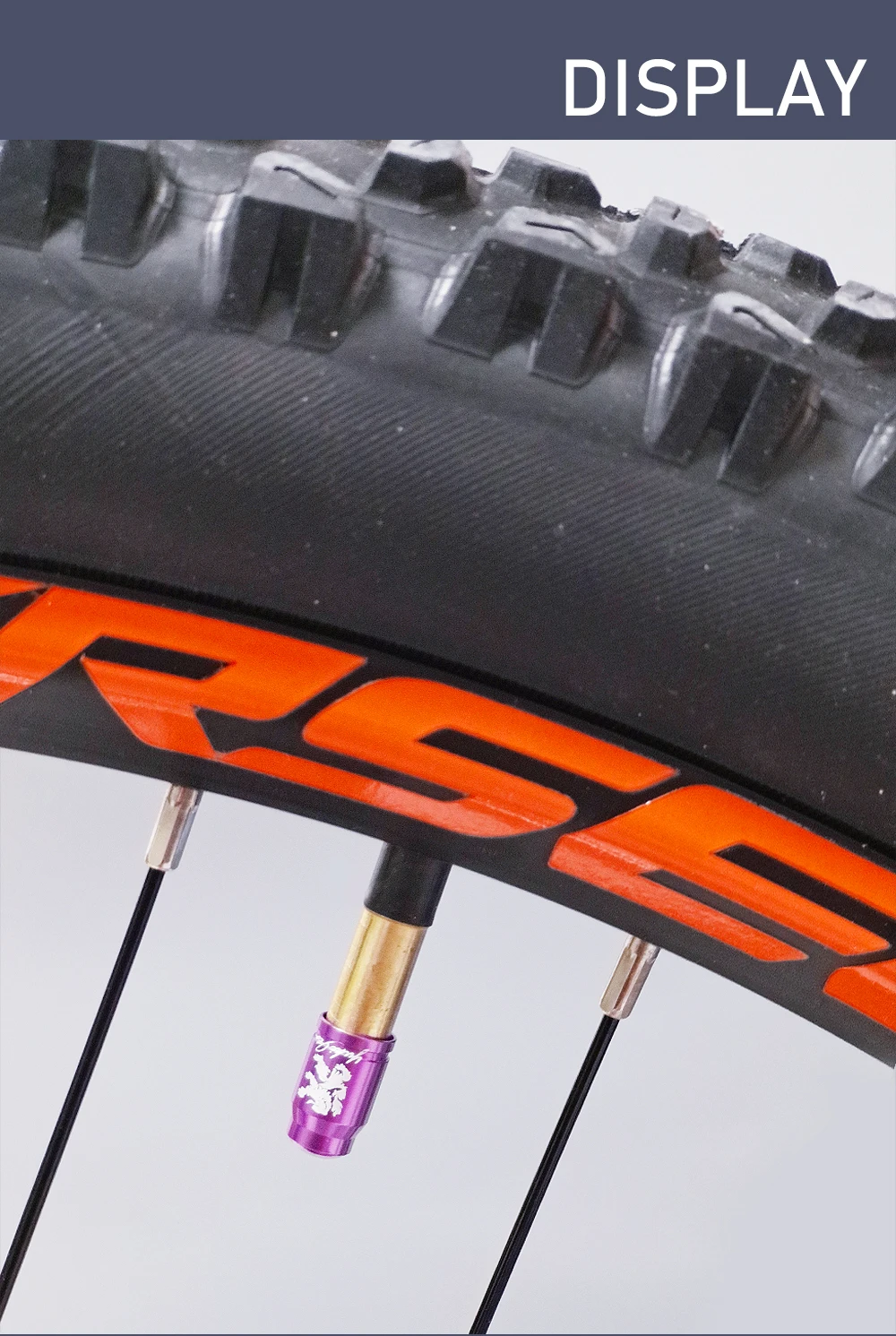 2 Stück Aluminiumlegierung Fahrrad-Reifenventilkappen Ultraleichte Mountainbike- und Rennrad-Reifenkappen Schrader Presta Reifenventilschutz MTB-Teile – Detail 8
