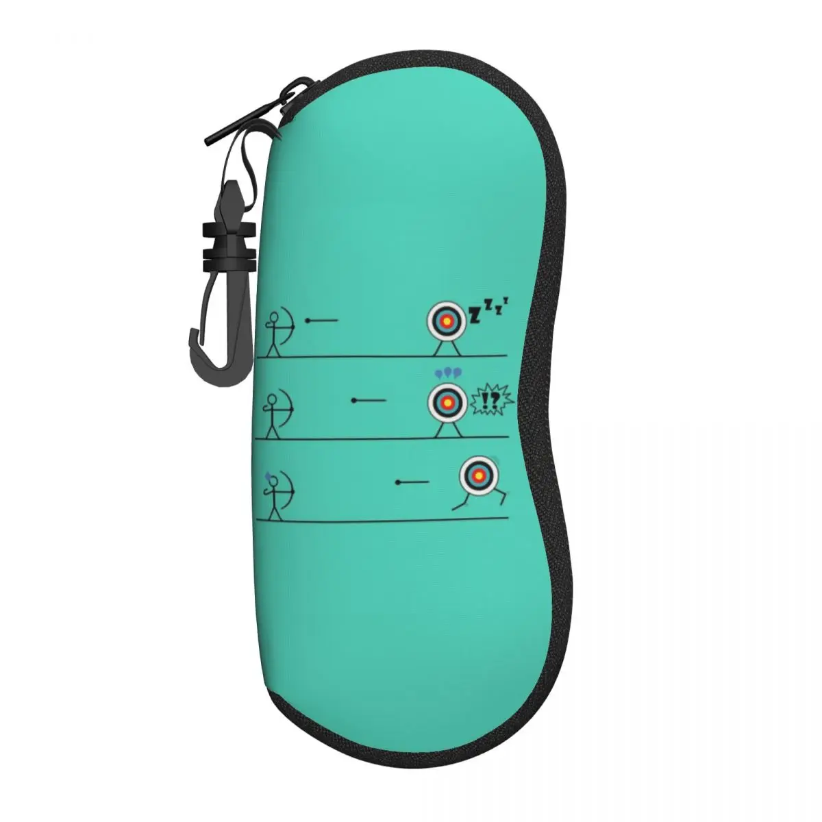 Custom Running Archery Target Shell Eyeglasses Case Women Men Cool Archer Bow Hunting Glasses Case Sunglasses Box Pouch