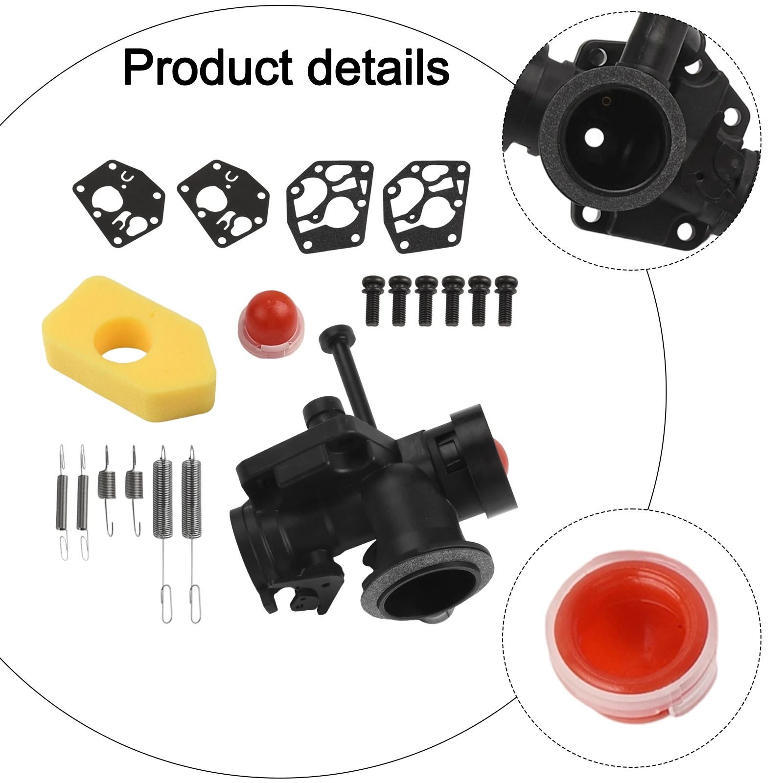 Comprehensive Carburetor Kit 795477 for Lawn Mower Vertical Engines Easy Installation with Essential Components