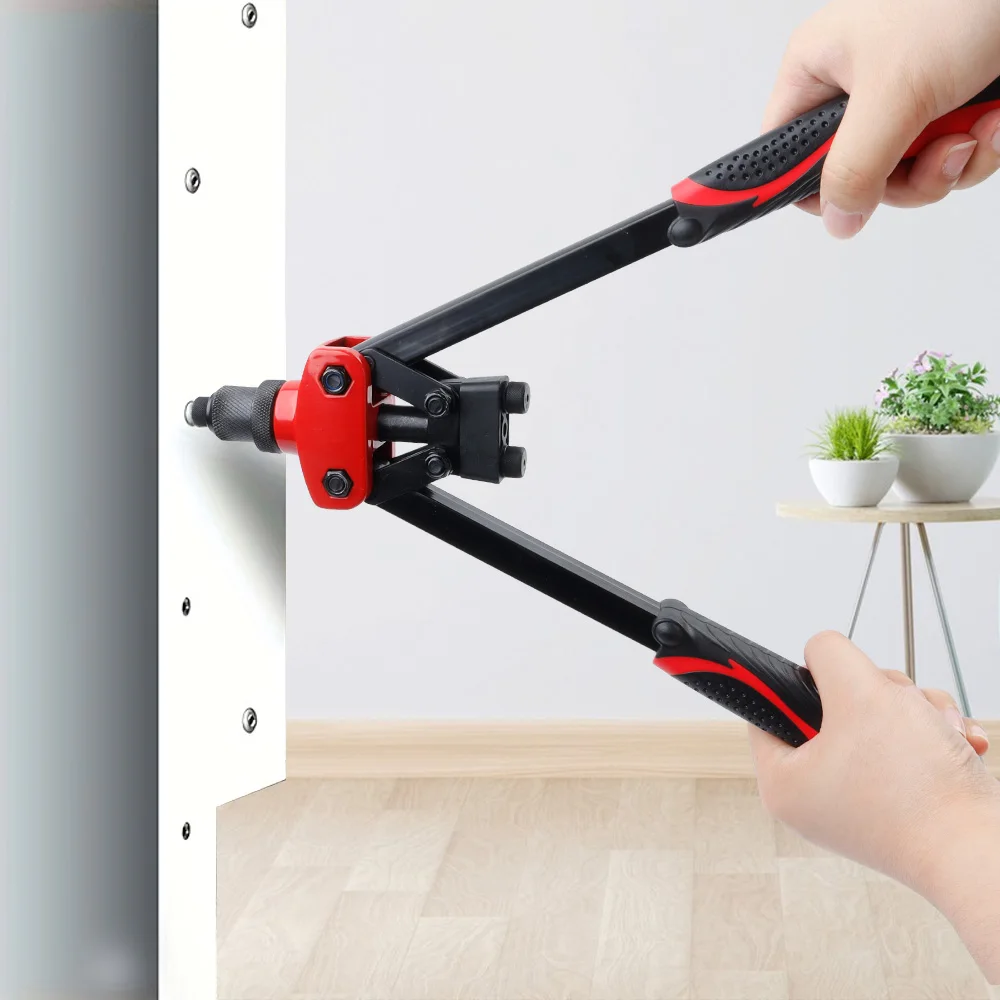 3.2mm/4.0mm/4.8mm Rivet Gun Kit Manual Professional Pull Gun  DIY Home Cordless Riveting Tool With 60pcs Rivets Rivet Nut Tools