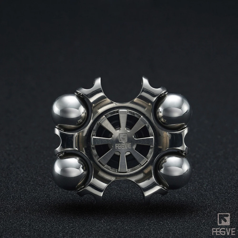 FEGVE EDC Reunion Hand Spinner Titanium Fidget Spinner Stress Relief Toy Fidgeting Spinners Office Desk Accessories