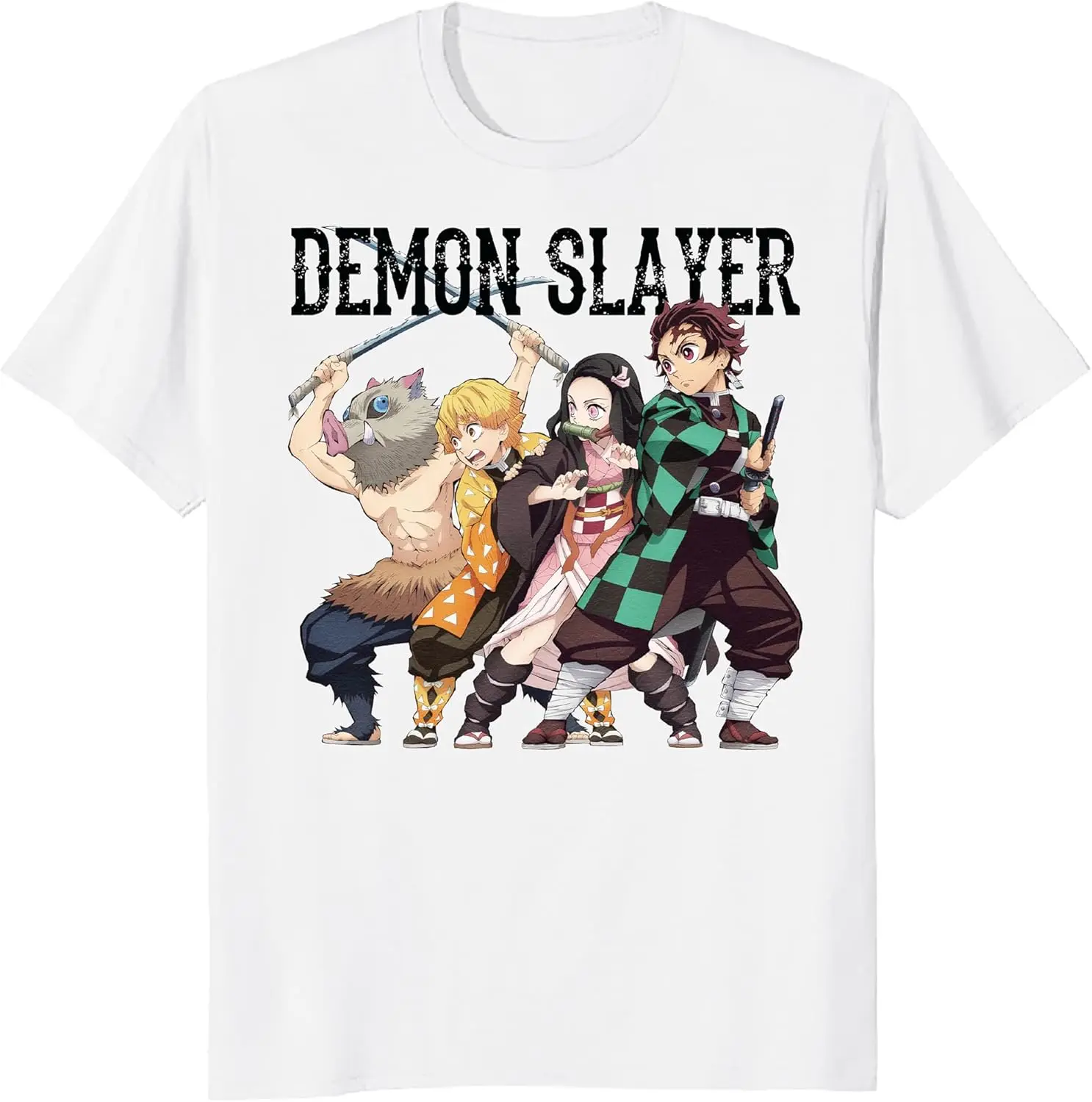 Demon Slayer Kimetsu no Yaiba Slay Men's and Women's Short Sleeve T-Shirt