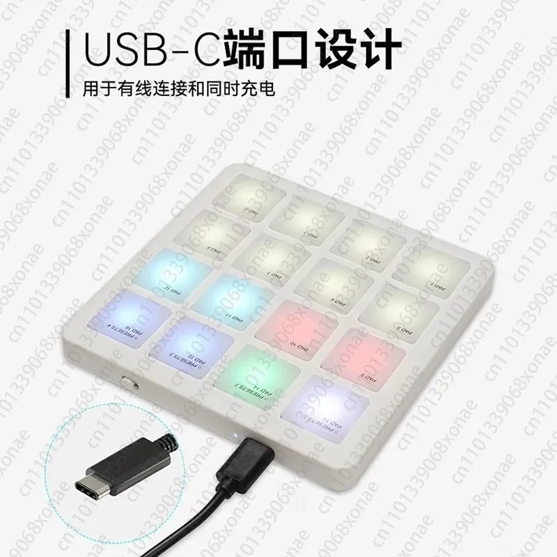 

Pocket Electronic Music Cube Bluetooth MIDI Strike Pad, Portable Controller