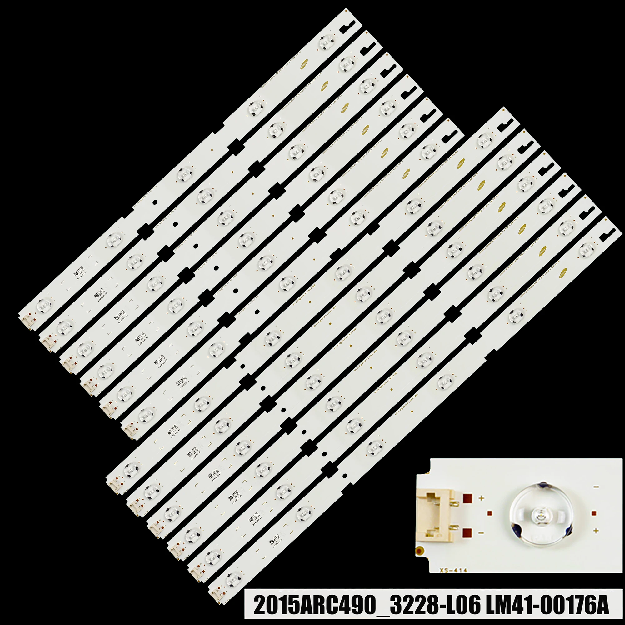 ledバックライトストリップic-b-hwcr49d640r49lenza662749vle6565bl49vle6523bl2015arc490lm41-00177a00176a12個