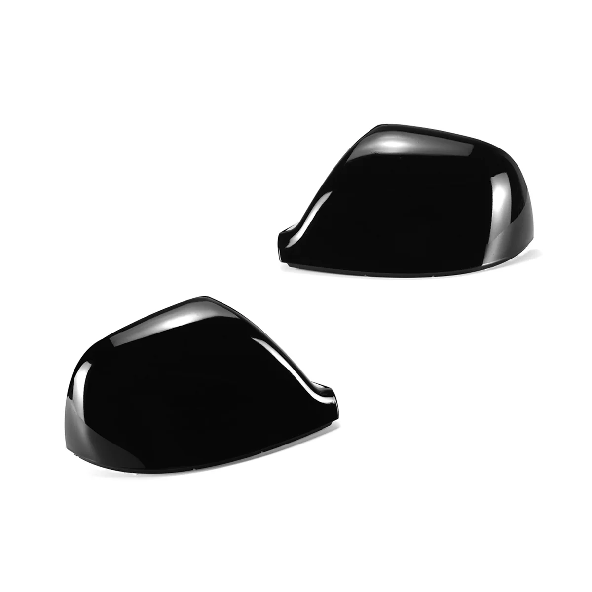 Car Bright Black Side Rearview Mirror Cap Cover Mirror Cover Direct for VW Transporter T5 T5.1 2010-2015 T6 2016-2019