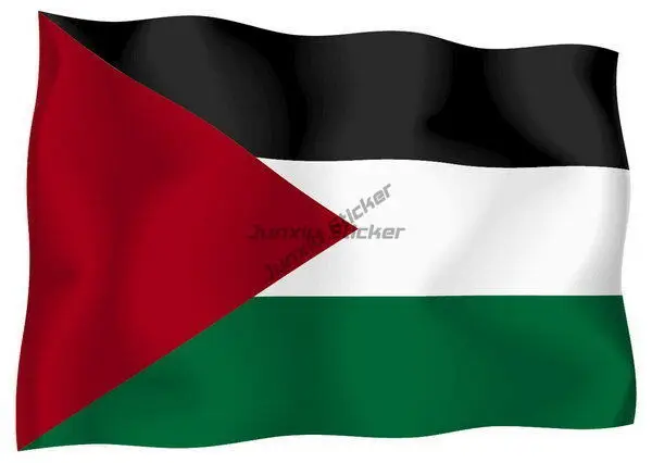 PS Palestine Flag Emblem Creative PVC Stickers for Motorcycle Bycicle Camper Van Bicycle Car Window Wall Decal Accessories