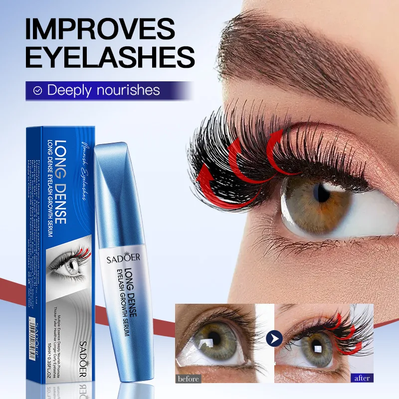 Schnelles Wimpernwachstumsserum, 7 Tage natürlicher Wimpernverstärker, längere, vollere, dickere Wimpernbehandlung, neue Produkte, Augenpflege-Make-up