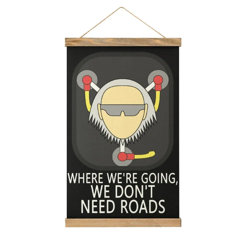

Doc Brown Back To The Future Essential Picture Kitchen Wall Decoration Canvas Hanging Picture Vintage Funny Style Decorate