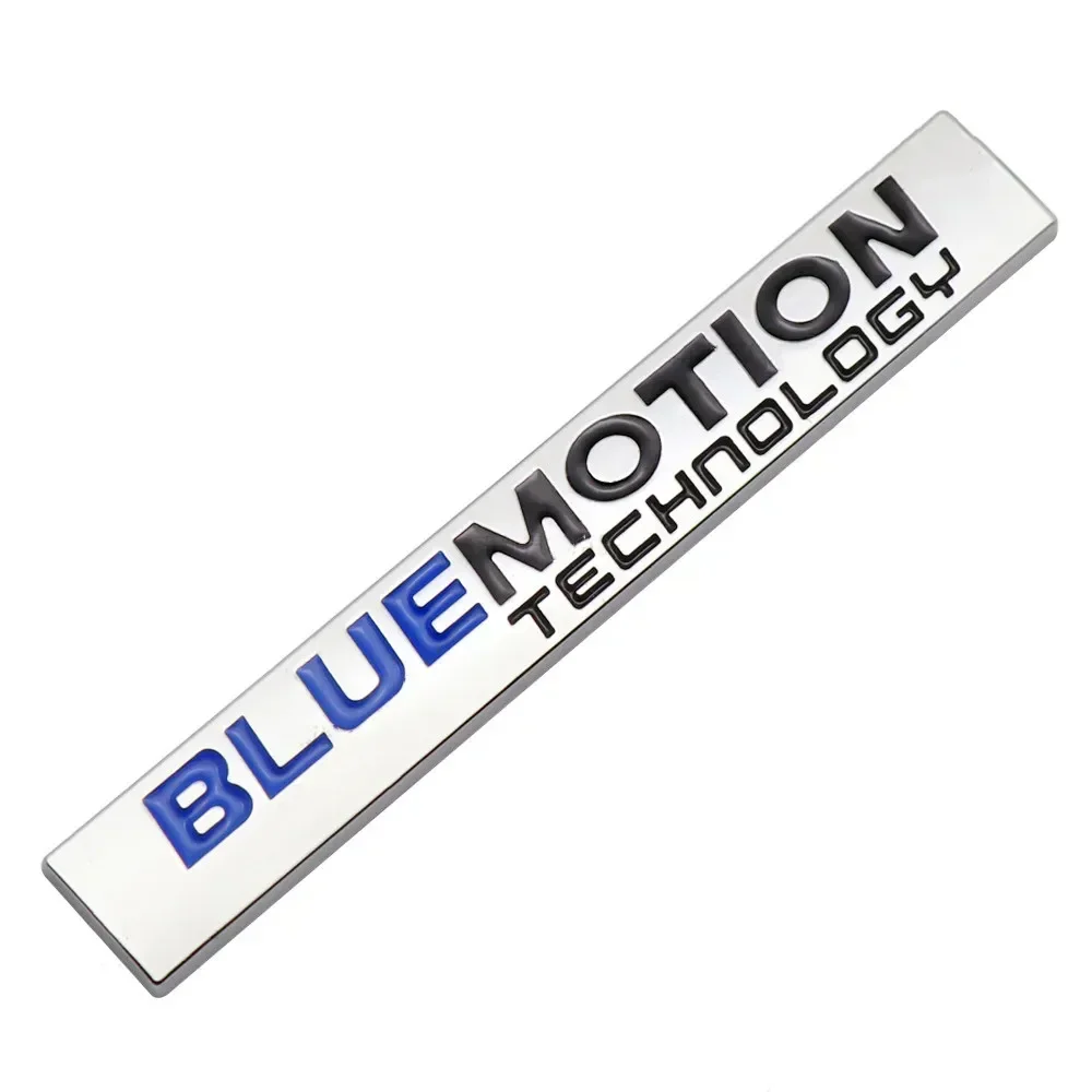 Metal BlueMotion Logo Rear Trunk Fender Badge Emblem Sticker Decals For Volkswagen VW Passat B8 Polo Golf 6 7 jetta Accessories