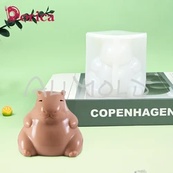 3D Cartoon Capybara Silicone Mold Chocolate Mousse Milk Jelly Mould DIY Gypsum Soap Candle Model Kitchen Bakeware Accessories