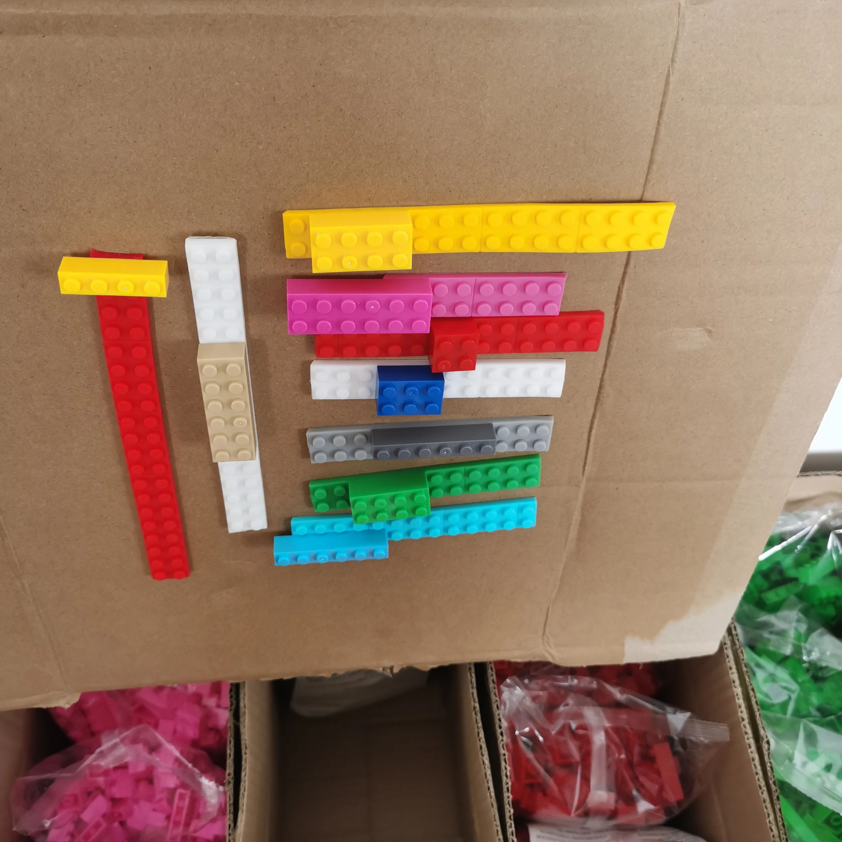 Kletterwand-Blockband, kompatibel mit LEGO, 92 cm, 2 x 115 Noppen, Silikon, zum Schneiden, Kleben, Waschen, für kreatives DIY-Spielzeug für Kinder – Detail 9