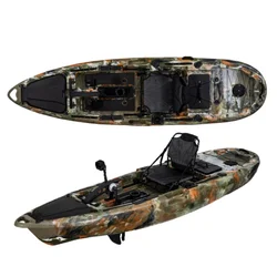 2024 Propel 10 Fishing Kayak Single Pedal 3.16m Sit-In Canoe HULL Polyethylene Plastic Pedal Drive Boat With Electric Motor