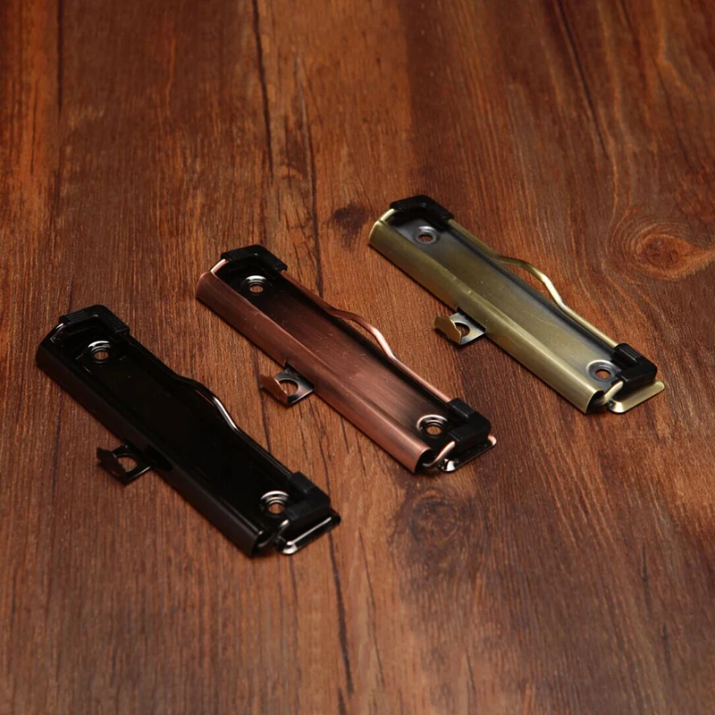 2 Stück Metall-Klemmbrettklammern, Aktenordnerklammern, Binder-Clips mit Schrauben, Papieraufbewahrung, Organizer, Schulbedarf, Bürobedarf – Detail 3