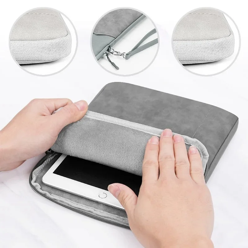 

for Xiaomi Black Shark Gaming Tablet Carry Bag Lanyard Patch Pocket Zip Storage Pouch Waterproof Sleeve Anti Drop Bumper