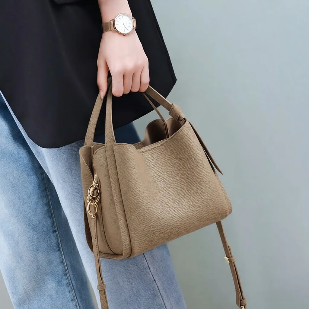 

Модная женская сумка-ведро, сумка через плечо, сумка для поездок на работу, большая вместительная сумка, модная сумка на весну и лето