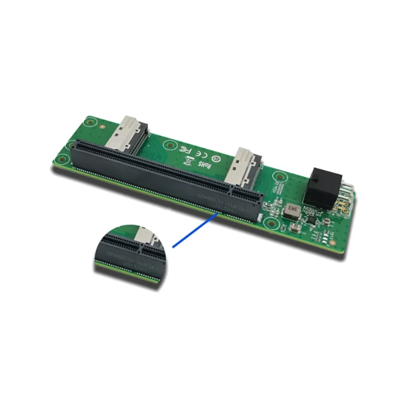 SQPP-2X Riser per slot MCIO X8 a Pcie5.0 X16 XIC 0516PE