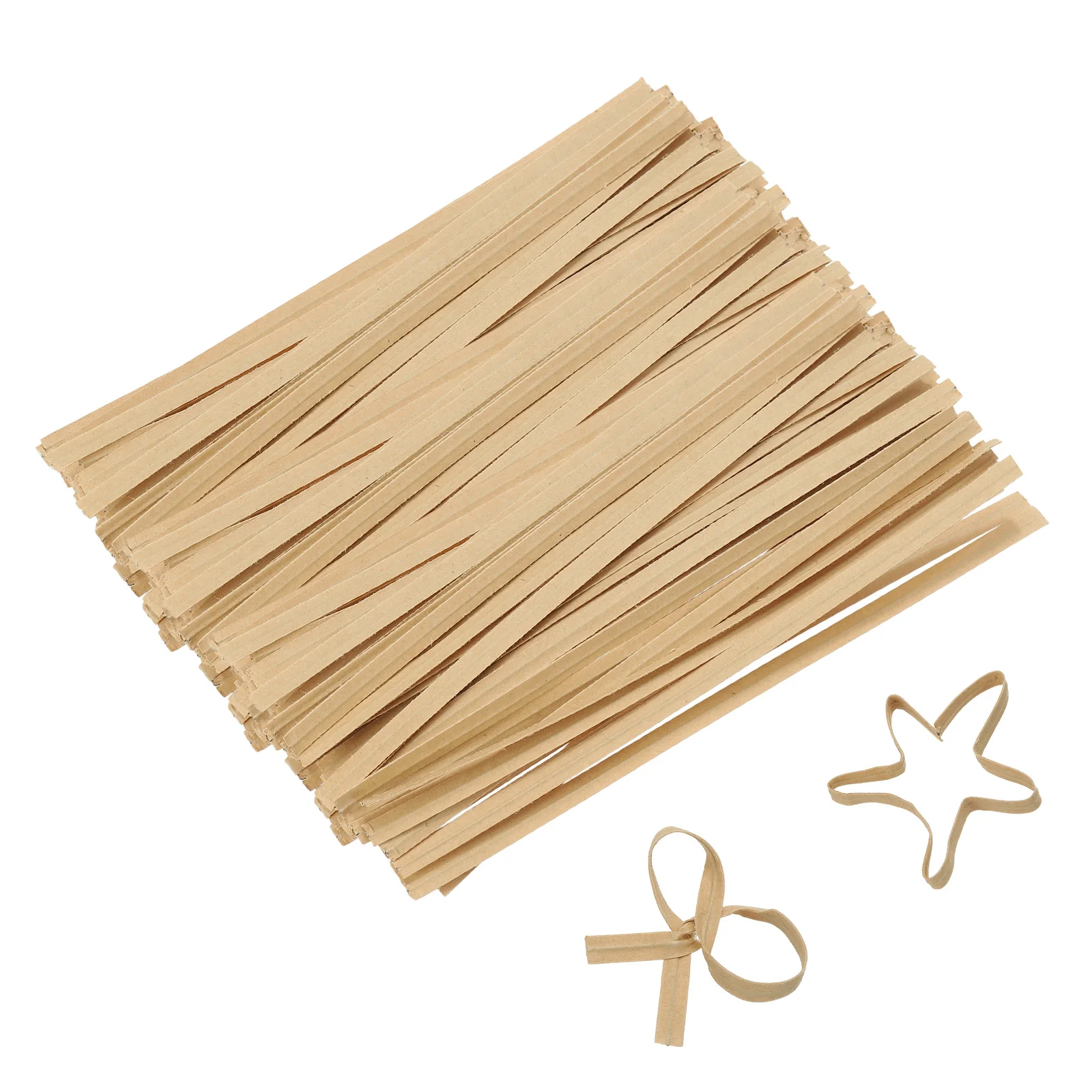 1000pcs Kraft Paper Twist Ties Metallic Twist Ties Reusable Twist Bread Ties Bakery Candy Bags Coffee Bags Goodie Bags 4/5/6