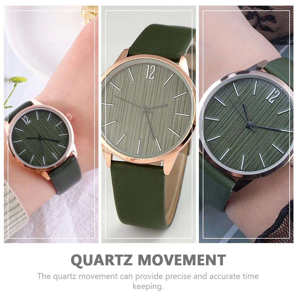 PU Wrist Watch Women Quartz Stylish Casual Fashion Watch Breathable Strap Durable Material Accurate Time