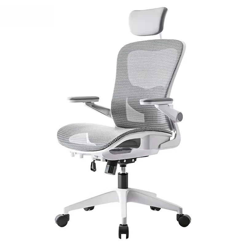 Computer Gaming Chair Mesh Staff Chair Ergonomic Design Backrest Aluminum Puffy Mid Century Modern Computer Dressing