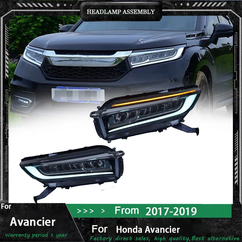 

Лидер продаж, новый стиль, передний фонарь автомобиля в сборе для Honda Avancier 2017-2019, автозапчасти, модифицированная светодиодная фара